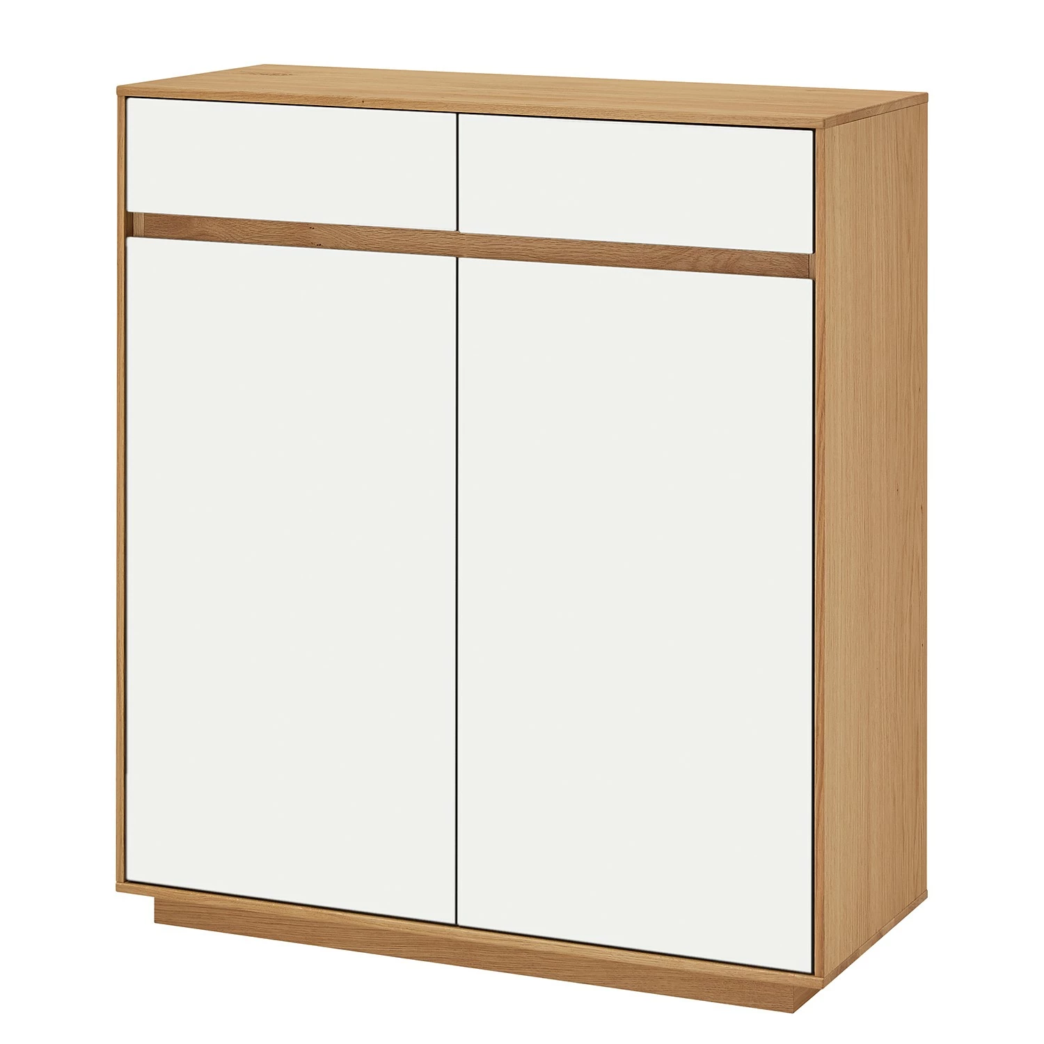 Voss Meuble à chaussures V100 II - Partiellement en chêne massif - Blanc 3 Voss Meuble à chaussures V100 II - Partiellement en chêne massif - Blanc