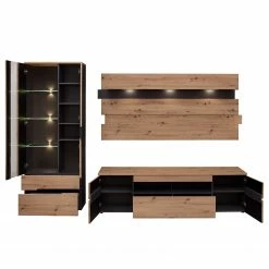 Loftscape Ensemble meubles Moosic (3 éléments) - Avec éclairage - Imitation chêne artisan / Graphite -loftscape Boutique 1000357959 220608 031 DETAILS P000000001000357959