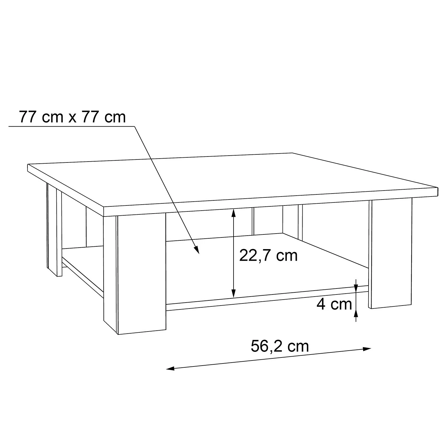 Loftscape Table basse Potom III - Imitation béton 7 Loftscape Table basse Potom III - Imitation béton – Image 5