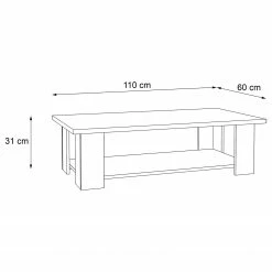 Loftscape Table basse Potom I - Imitation béton / Blanc -loftscape Boutique 1000357992 220616 501 SKETCH DETAILS P000000001000357992 sketch