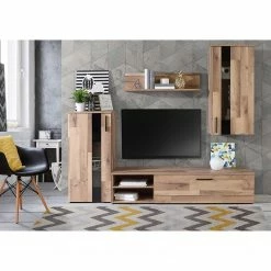 Red Living Ensemble meubles TV Tilsit (4 éléments) - Imitation chêne 11 Red Living Ensemble meubles TV Tilsit (4 éléments) - Imitation chêne -loftscape Boutique 1000357996 220616 020 MOOD DETAILS P000000001000357996 mood