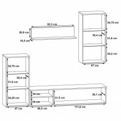 Red Living Ensemble meubles TV Tilsit (4 éléments) - Imitation chêne 17 Red Living Ensemble meubles TV Tilsit (4 éléments) - Imitation chêne -loftscape Boutique 1000357996 220616 501 SKETCH DETAILS P000000001000357996 sketch