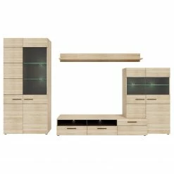 Loftscape Ensemble meubles TV Taradale (4 élém.) - Avec éclairage inclus - Imitation chêne Sonoma -loftscape Boutique 1000357998 220616 050 DETAILS P000000001000357998