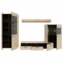 Loftscape Ensemble meubles TV Taradale (4 élém.) - Avec éclairage inclus - Imitation chêne Sonoma -loftscape Boutique 1000357998 220616 060 DETAILS P000000001000357998