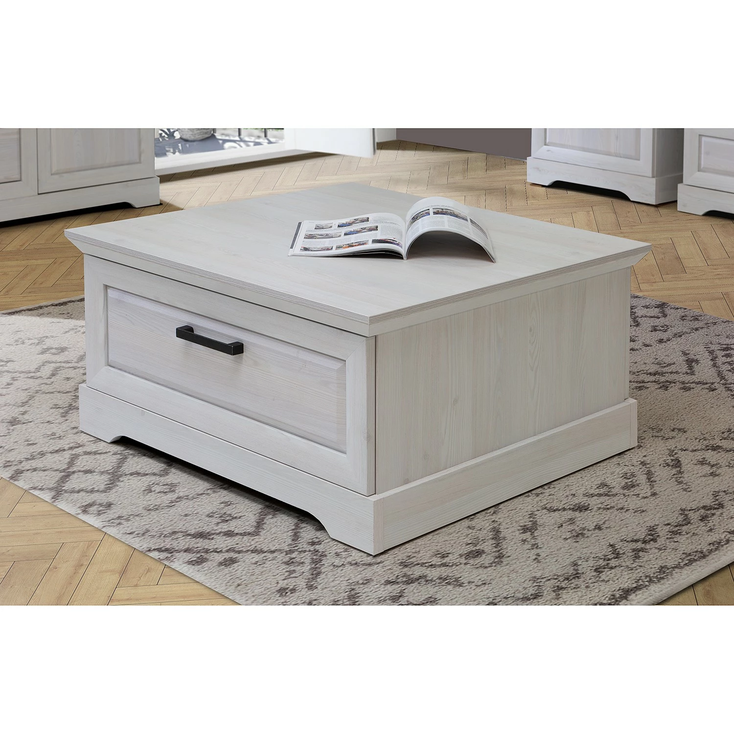 Ridgevalley Table basse New Dessa - Imitation pin blanc 4 Ridgevalley Table basse New Dessa - Imitation pin blanc – Image 2