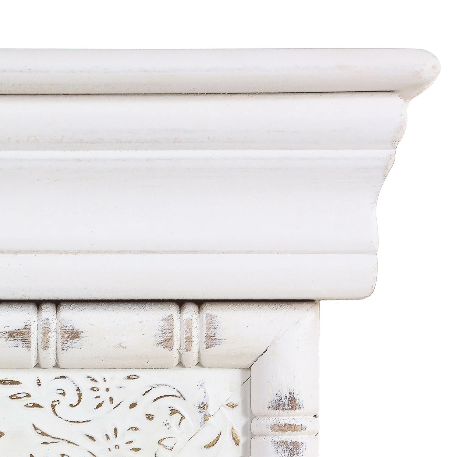 Ridgevalley Armoire Missoula - Manguier massif - Blanc vintage 6 Ridgevalley Armoire Missoula - Manguier massif - Blanc vintage – Image 4