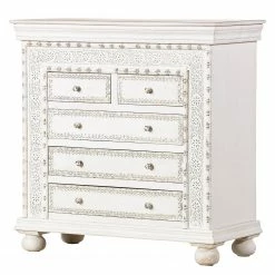 Ridgevalley Commode Missoula - Manguier massif - Blanc vintage