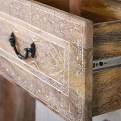 Red Living Enfilade Vallentuna - Manguier massif / Métal - Manguier / Noir -loftscape Boutique 1000359913 220621 050 DETAILS P000000001000359913