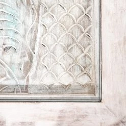 Ridgevalley Table basse Missoula - Verre / Manguier massif - Blanc vintage -loftscape Boutique 1000359914 220624 032 DETAILS P000000001000359914