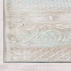 Ridgevalley Table basse Missoula - Verre / Manguier massif - Blanc vintage -loftscape Boutique 1000359914 220624 035 DETAILS P000000001000359914