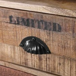 Red Living Buffet Vallentuna - Manguier massif / Métal - Manguier / Noir -loftscape Boutique 1000359916 220621 040 DETAILS P000000001000359916