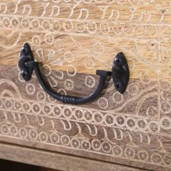 Red Living Buffet Vallentuna - Manguier massif / Métal - Manguier / Noir -loftscape Boutique 1000359916 220621 055 DETAILS P000000001000359916