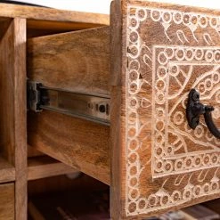 Red Living Meuble TV Vallentuna - Manguier massif / Métal - Manguier / Noir -loftscape Boutique 1000359919 220621 037 DETAILS P000000001000359919