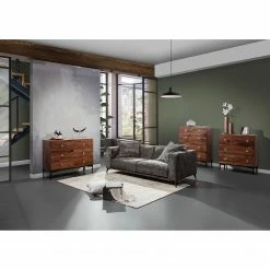 Red Living Commode Telados - Manguier massif / Métal - Manguier foncé / Noir -loftscape Boutique 1000359922 220621 021 MOOD DETAILS P000000001000359922 mood