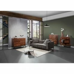 Red Living Commode Telados - Manguier massif / Métal - Manguier foncé / Noir -loftscape Boutique 1000359922 220621 022 MOOD DETAILS P000000001000359922 mood