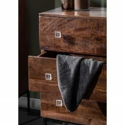 Red Living Commode Telados - Manguier massif / Métal - Manguier foncé / Noir -loftscape Boutique 1000359922 220621 023 MOOD DETAILS P000000001000359922 mood