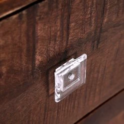 Red Living Commode Telados - Manguier massif / Métal - Manguier foncé / Noir -loftscape Boutique 1000359922 220621 040 DETAILS P000000001000359922