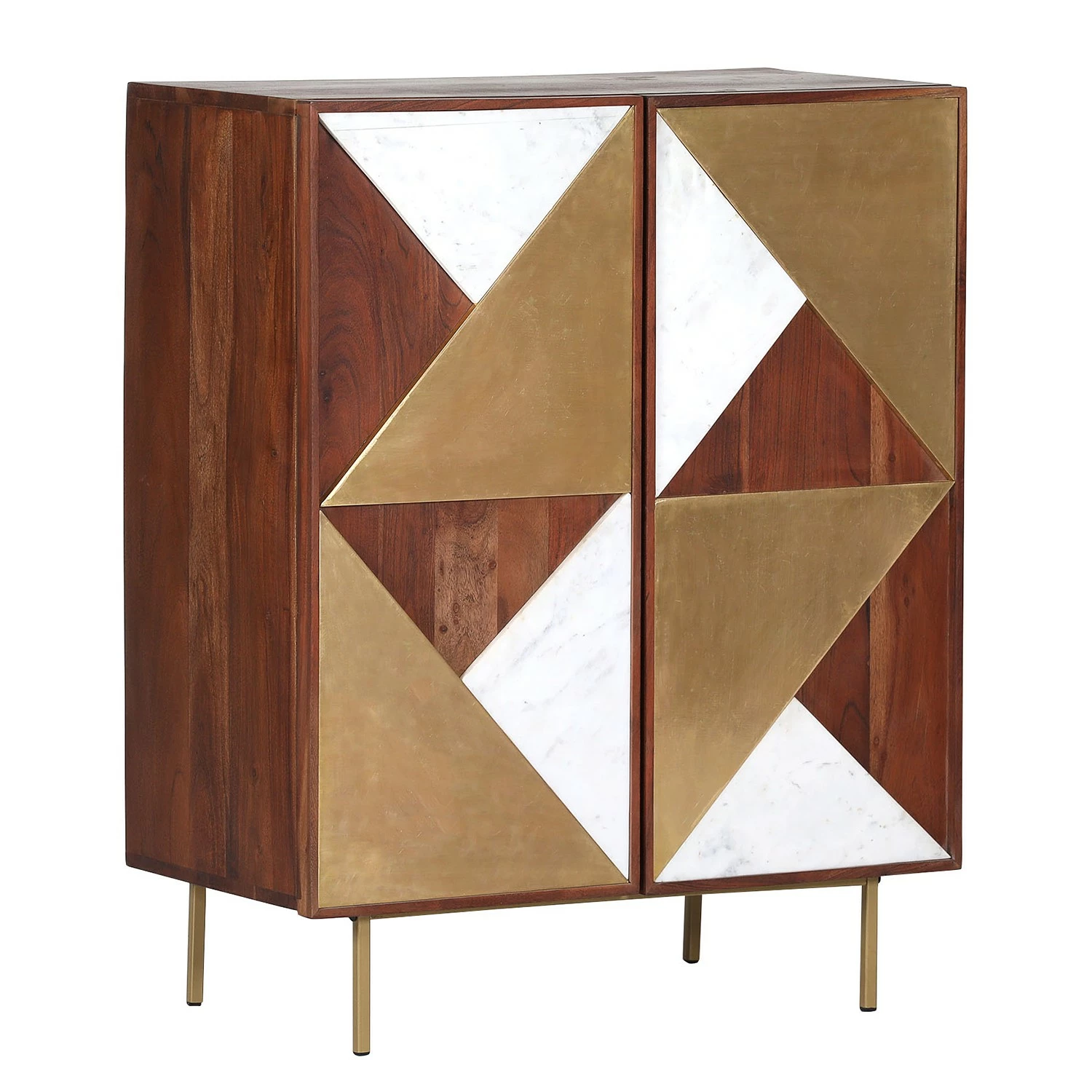 Red Living Buffet Aulnoy - Acacia massif / Métal - Acacia / Laiton 3 Red Living Buffet Aulnoy - Acacia massif / Métal - Acacia / Laiton