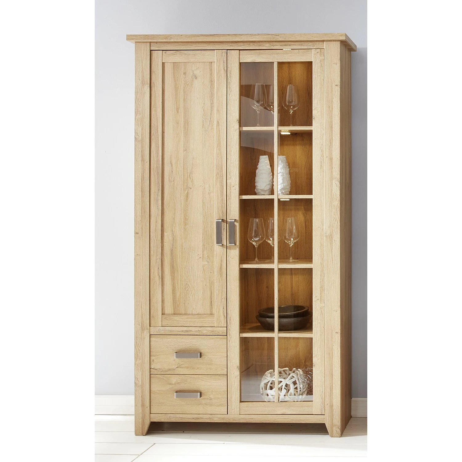 Trendteam Ensemble meubles TV Canyon (2 éléments) - Imitation vieux chêne 4 Trendteam Ensemble meubles TV Canyon (2 éléments) - Imitation vieux chêne – Image 2