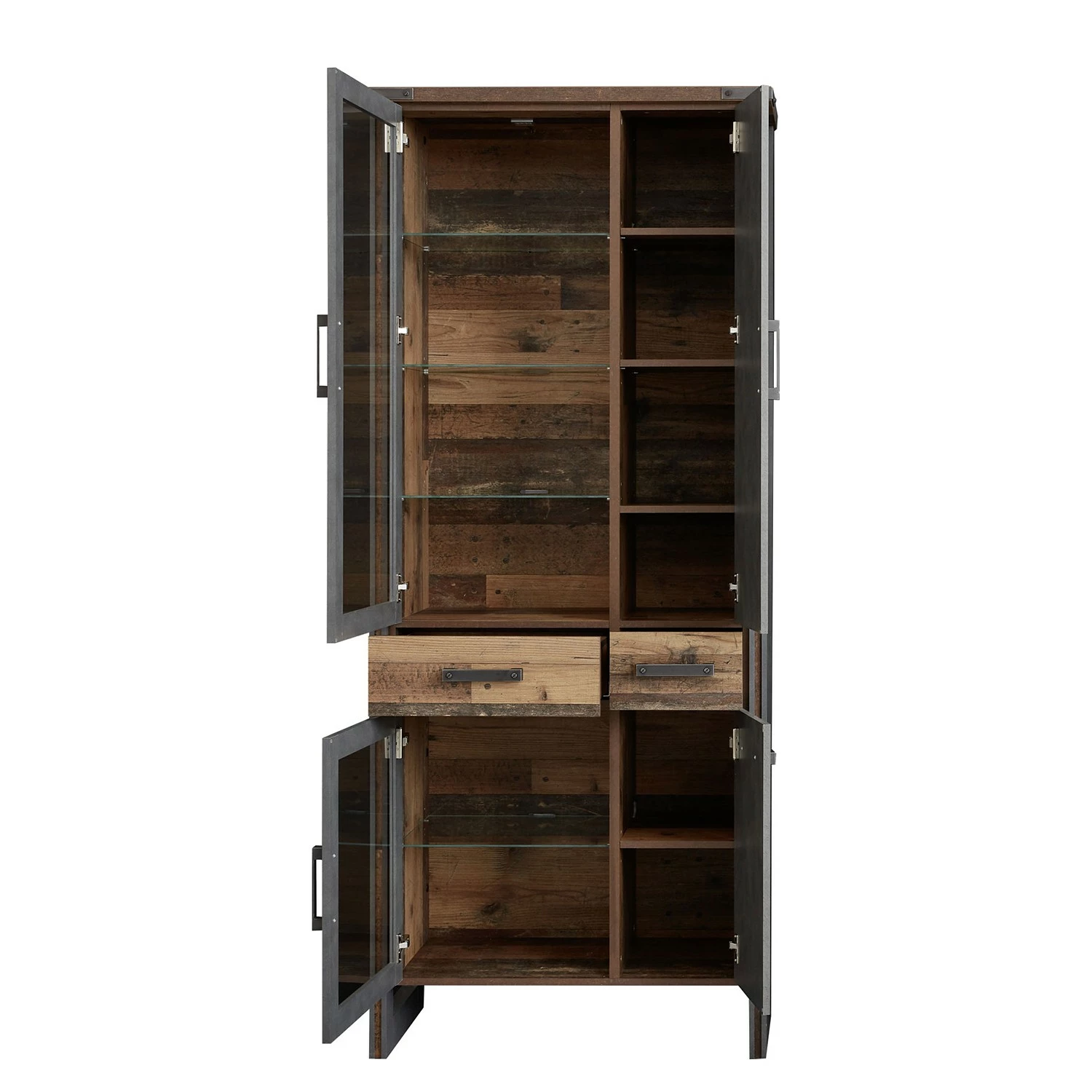 Trendteam Ensemble meubles TV Prime I (3 éléments) - Imitation béton / Imitation vieux bois 13 Trendteam Ensemble meubles TV Prime I (3 éléments) - Imitation béton / Imitation vieux bois – Image 11