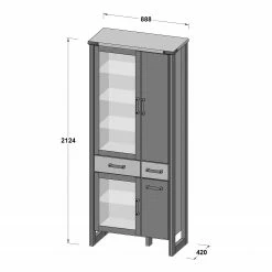 Trendteam Ensemble meubles TV Prime I (3 éléments) - Imitation béton / Imitation vieux bois 31 Trendteam Ensemble meubles TV Prime I (3 éléments) - Imitation béton / Imitation vieux bois -loftscape Boutique 1000362861 220623 500 SKETCH DETAILS P000000001000362861 sketch