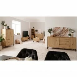 Loftscape Table basse Brochet - Imitation chêne / Noir -loftscape Boutique 1000363056 220704 021 MOOD DETAILS P000000001000363056 mood