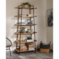 Red Living Étagère Breitbride II - Acacia massif / Métal - Acacia / Noir -loftscape Boutique 1000363950 220714 020 MOOD DETAILS P000000001000363950 mood