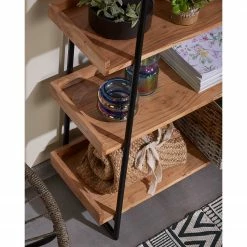 Red Living Étagère Breitbride II - Acacia massif / Métal - Acacia / Noir -loftscape Boutique 1000363950 220714 023 MOOD DETAILS P000000001000363950 mood