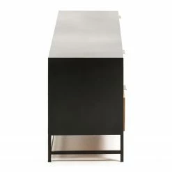 Red Living Meuble TV Kisumu - Cannage / Fer - Marron / Noir -loftscape Boutique 1000363963 220714 045 DETAILS P000000001000363963