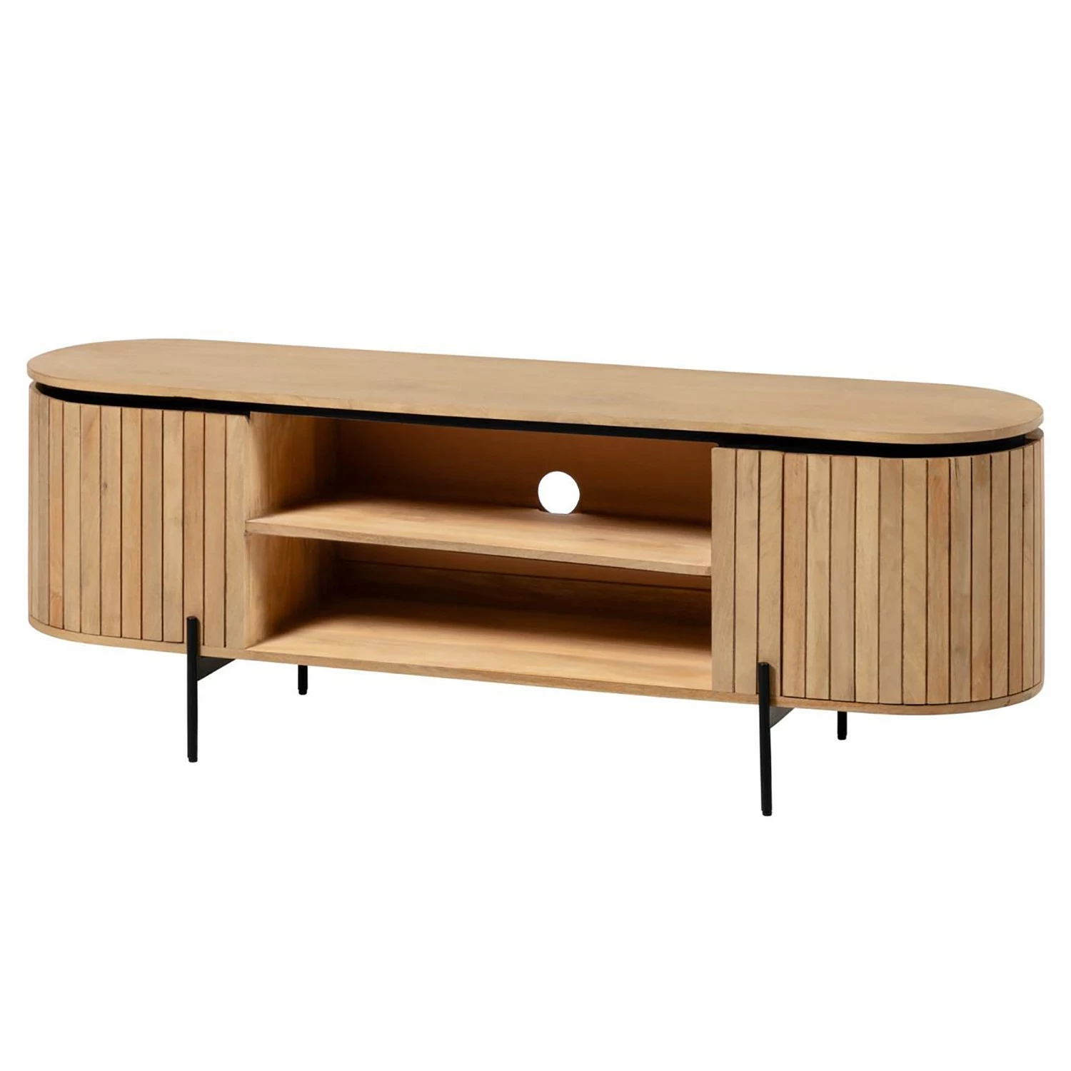 Red Living Meuble TV Lusaka - Manguier massif 3 Red Living Meuble TV Lusaka - Manguier massif