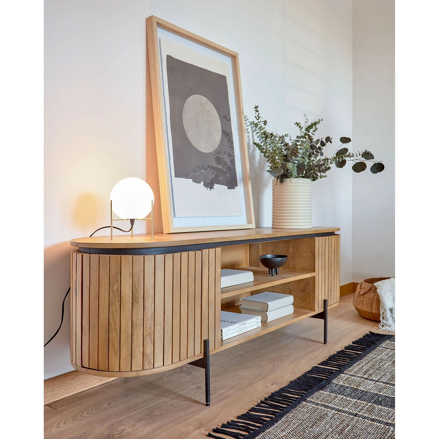 Red Living Meuble TV Lusaka - Manguier massif 5 Red Living Meuble TV Lusaka - Manguier massif – Image 3