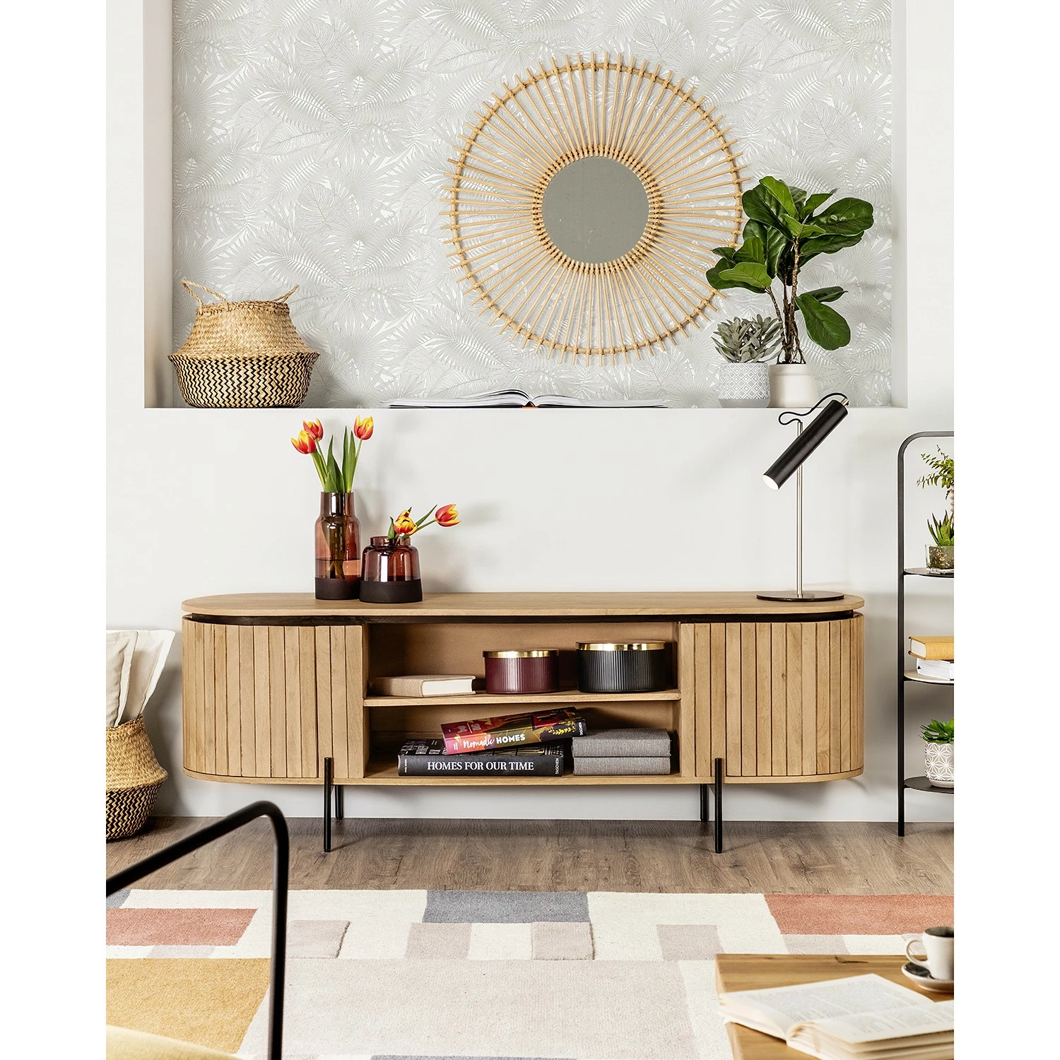 Red Living Meuble TV Lusaka - Manguier massif 7 Red Living Meuble TV Lusaka - Manguier massif – Image 5