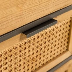 Red Living Buffet Kisumu - Cannage / Fer - Marron / Noir -loftscape Boutique 1000363968 220714 070 DETAILS P000000001000363968