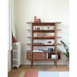 Naturoo Étagère Chipata - Partiellement en noyer massif -loftscape Boutique 1000363972 220714 021 MOOD DETAILS P000000001000363972 mood