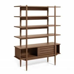 Naturoo Étagère Chipata - Partiellement en noyer massif -loftscape Boutique 1000363972 220714 030 DETAILS P000000001000363972