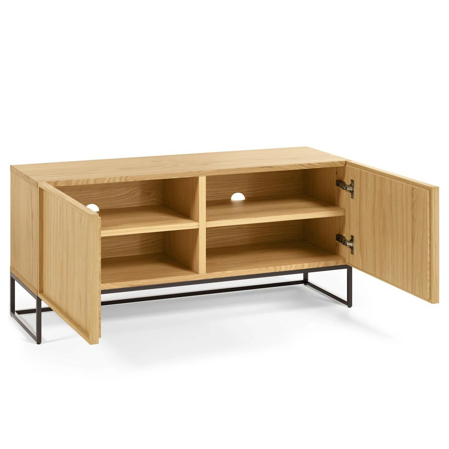 Red Living Meuble TV Tabora II - Placage en bois véritable - Chêne 8 Red Living Meuble TV Tabora II - Placage en bois véritable - Chêne – Image 6