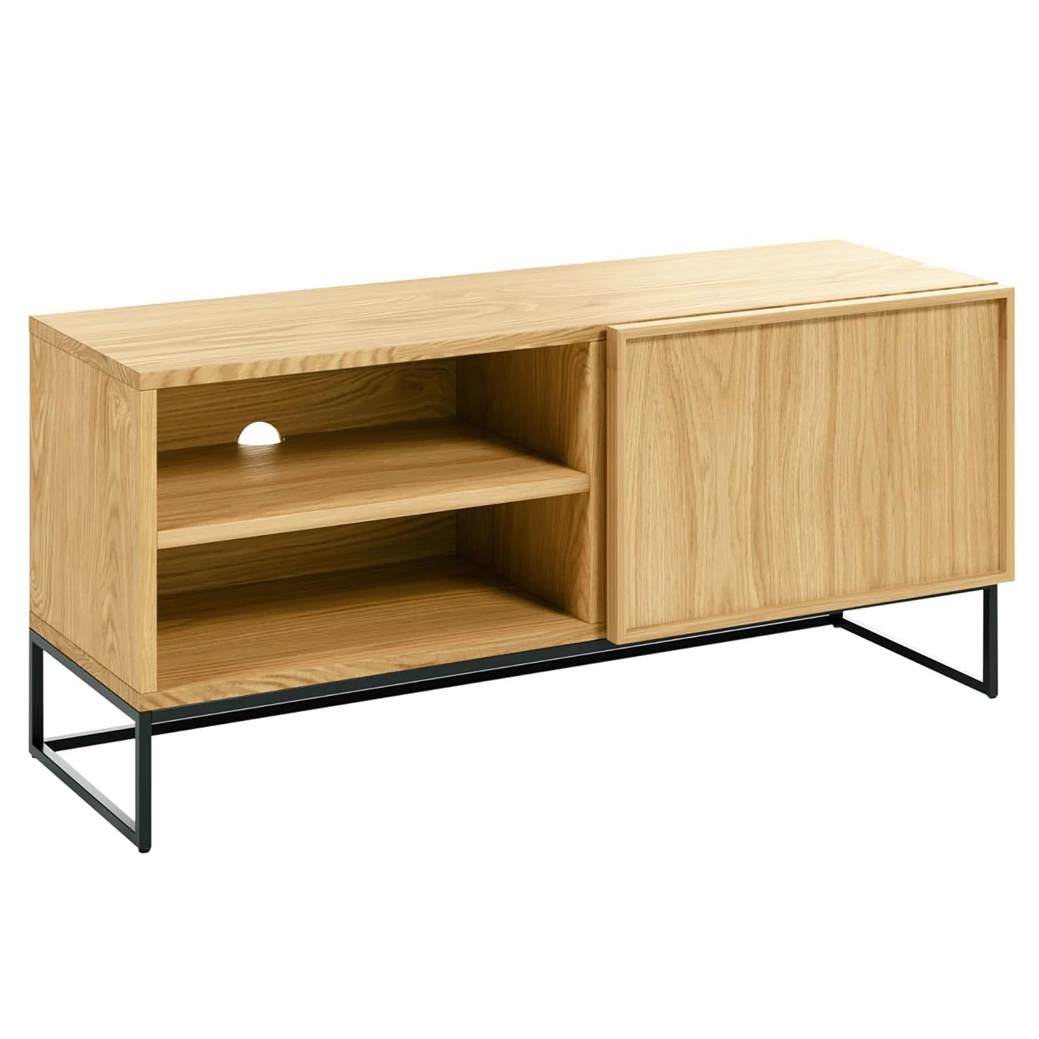 Red Living Meuble TV Tabora I - Placage en bois véritable - Chêne 3 Red Living Meuble TV Tabora I - Placage en bois véritable - Chêne