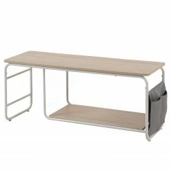 Norrwood Banc TV Iringa - Imitation chêne / Blanc