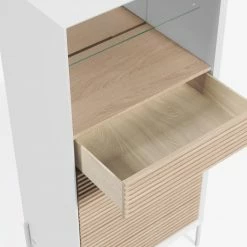 Norrwood Buffet haut Maredale - Partiellement en frêne massif - Frêne / Blanc -loftscape Boutique 1000363992 220714 030 DETAILS P000000001000363992