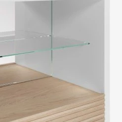 Norrwood Buffet haut Maredale - Partiellement en frêne massif - Frêne / Blanc -loftscape Boutique 1000363992 220714 035 DETAILS P000000001000363992