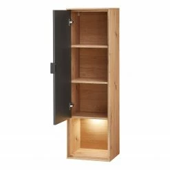 Fashion For Home Placard mural Leox - Avec éclairage inclus - Graphite / Imitation chêne artisan -loftscape Boutique 1000364239 220719 040 DETAILS P000000001000364239