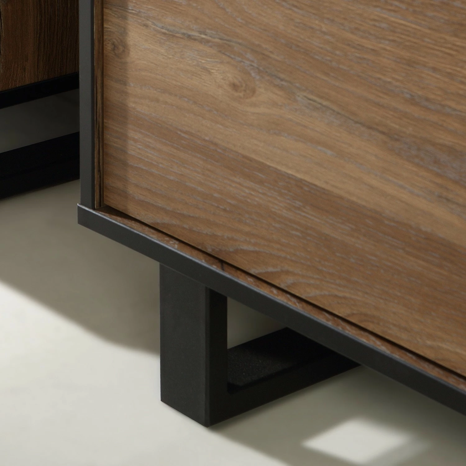 Red Living Buffet haut Trylith - Imitation chêne rustique / Noir 11 Red Living Buffet haut Trylith - Imitation chêne rustique / Noir – Image 9