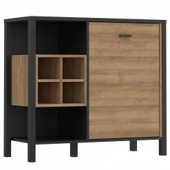 Red Living Buffet Kasala II - Imitation chêne Riviera / Noir -loftscape Boutique 1000364877 220722 032 DETAILS P000000001000364877