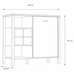 Red Living Buffet Kasala II - Imitation chêne Riviera / Noir -loftscape Boutique 1000364877 220722 500 SKETCH DETAILS P000000001000364877 sketch