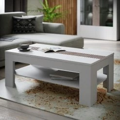 Loftscape Table basse Millquarter - Blanc / Imitation chêne clair -loftscape Boutique 1000364878 220722 020 MOOD DETAILS P000000001000364878 mood