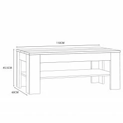 Loftscape Table basse Millquarter - Blanc / Imitation chêne clair -loftscape Boutique 1000364878 220722 500 SKETCH DETAILS P000000001000364878 sketch
