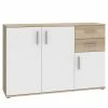Loftscape Buffet Kiltealy III - Blanc / Imitation chêne Sonoma