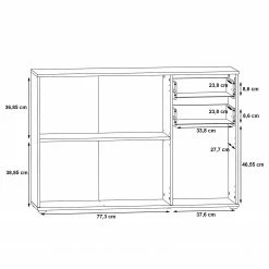 Loftscape Buffet Kiltealy III - Blanc / Imitation chêne Sonoma 15 Loftscape Buffet Kiltealy III - Blanc / Imitation chêne Sonoma -loftscape Boutique 1000364879 220722 501 SKETCH DETAILS P000000001000364879 sketch