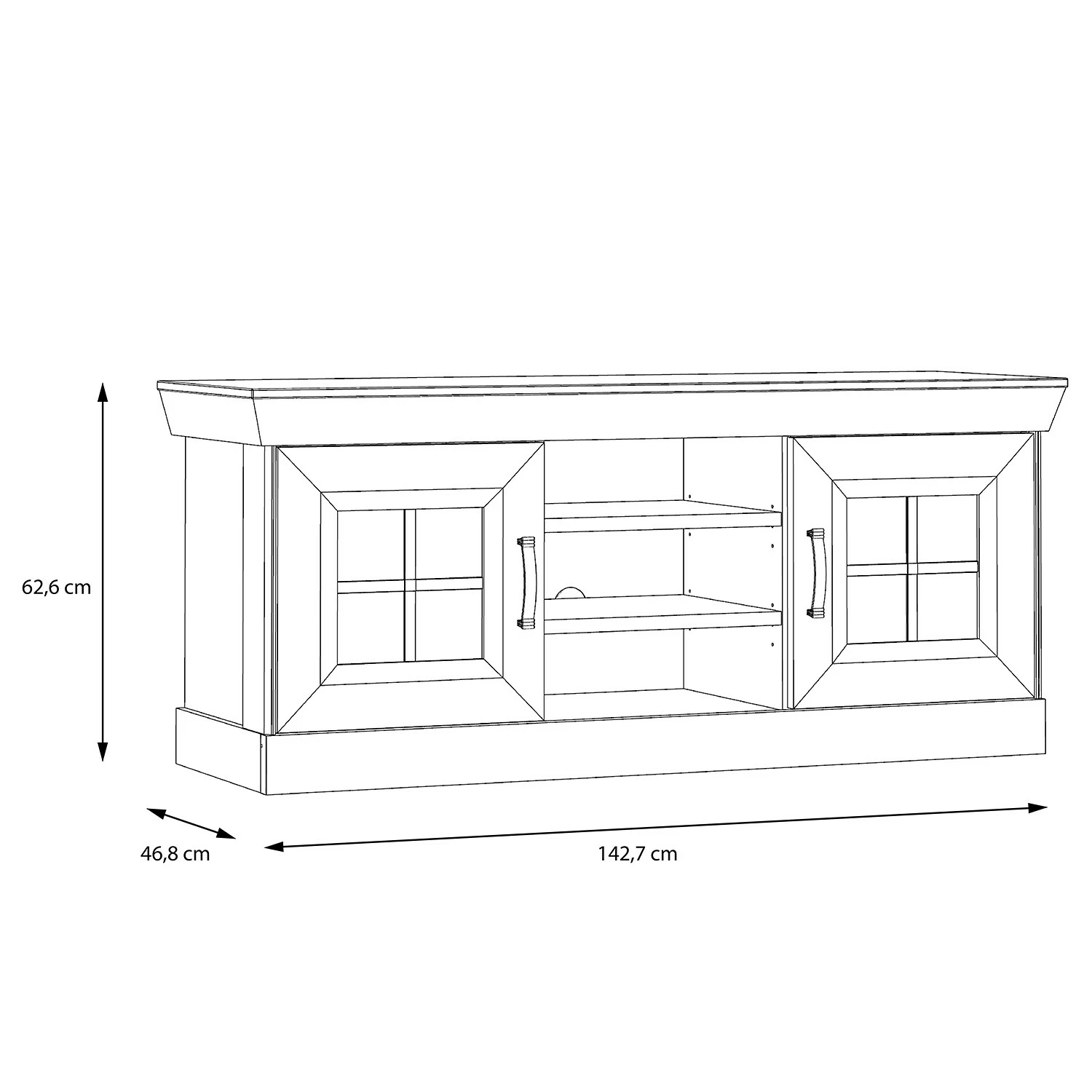 Ridgevalley Meuble TV Boolamore - Imitation chêne 7 Ridgevalley Meuble TV Boolamore - Imitation chêne – Image 5