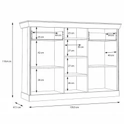 Ridgevalley Buffet Boolamore II - Imitation chêne -loftscape Boutique 1000364895 220722 501 SKETCH DETAILS P000000001000364895 sketch